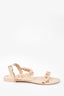Givenchy Beige Rubber Chain Link Sandals Size 38