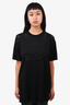 Givenchy Black Cotton Perforated T-Shirt Size XS