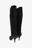 Givenchy Black Suede Tall Heeled Boots Size 37