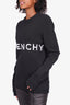 Givenchy Black/White Cotton Logo Embroidery Sweater Size S
