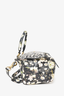 Givenchy Black/White Floral Leather Pandora Top Handle