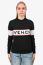 Givenchy Black Wool Logo Sweater Size S
