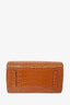 Givenchy Brown Croc Embossed Leather Mini Antigona Bag with Strap