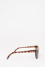 Givenchy Brown Tortoiseshell Straight Top Sunglasses