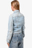 Givenchy Light Denim Distressed Jacket Size 34