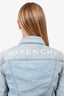 Givenchy Light Denim Distressed Jacket Size 34