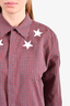 Givenchy Red/White Plaid Star Button-Up Shirt Size 41