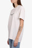 Givenchy White Cotton Logo T-Shirt Size XL