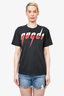 Gucci Black Cotton 'Blade' Print T-Shirt Size XS