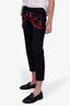 Gucci Black Floral Embroidered Pants Size 40