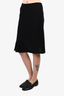 Dries Van Noten Black Side Pleated Skirt Size S
