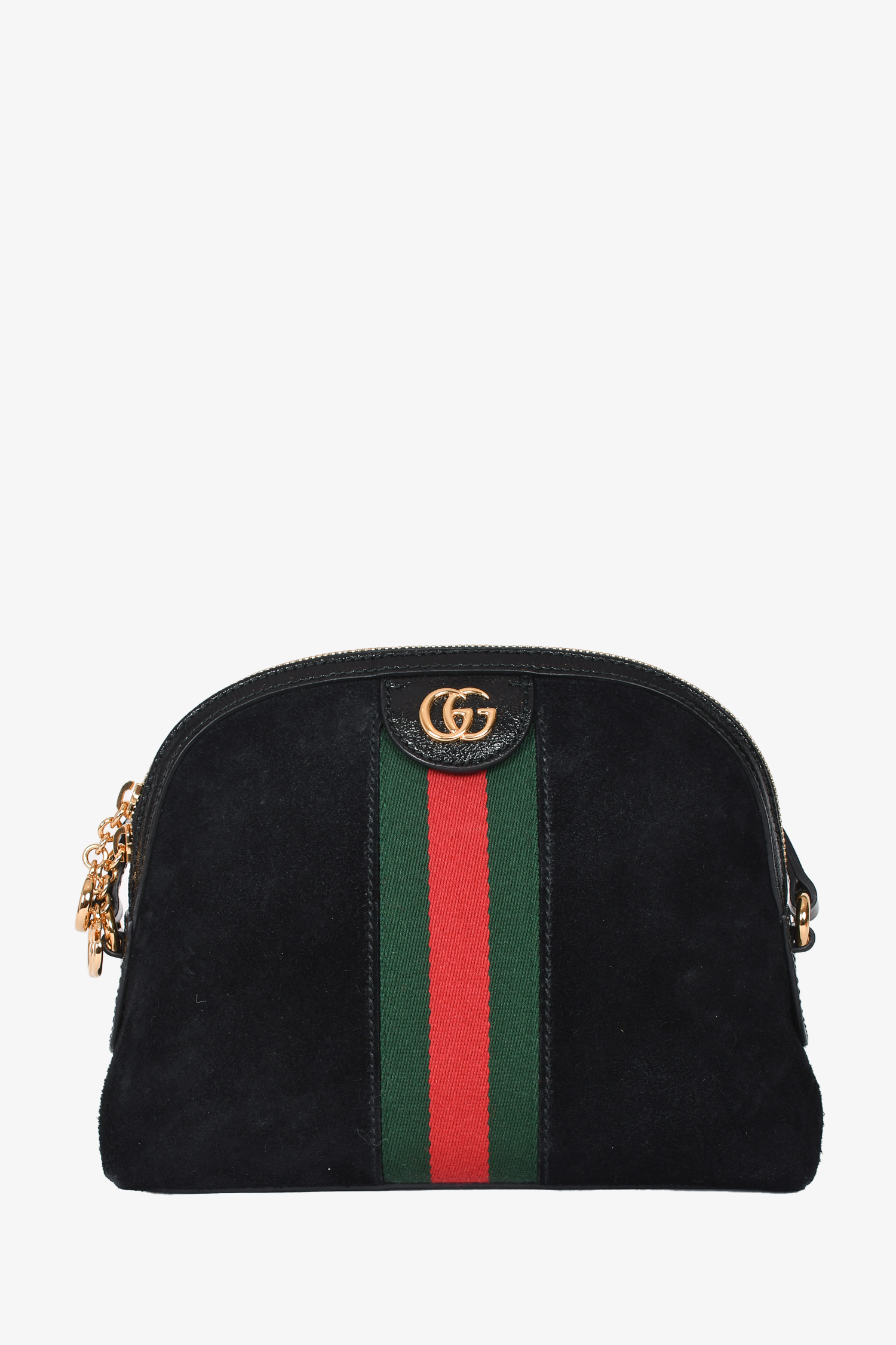 Gucci Black Suede Ophidia Crossbody Bag
