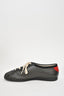 Gucci Black/Gold Star Printed Leather 'Guccy' Falacer Sneakers Size 8.5 Mens