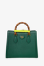 Gucci Green Leather Diana Small Tote Bag