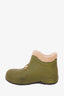 Gucci Green Shearling Boots Size 37