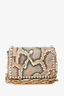 Gucci Multicolour Python Crystal Bee Embellished Mini Broadway Chain Bag