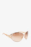 Roberto Cavalli Round Gradient Sunglasses with Snake Detail