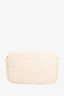 Gucci White Leather Super Mini GG Marmont Crossbody