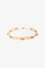 Hermes 18K Yellow Gold Small Model 'Kelly' Chaine Bracelet w/ Diamonds
