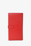 Hermes 2005 Red Mysore Leather Bearn Long Wallet