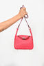 Hermes 2020 Rose Extreme Pink Clemence Leather Mini Lindy 20