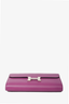 Hermes 2021 Purple Leather Constance Wallet To Go