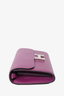 Hermes 2021 Purple Leather Constance Wallet To Go