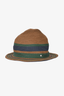 Hermes Brown/Green/Blue Paper Woven Hat Size 58
