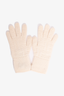 Hermes Cream Virgin Wool Knit "Frequence" Gloves Size S