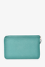 Hermes Green Clemence Leather Asap GM Zip Wallet
