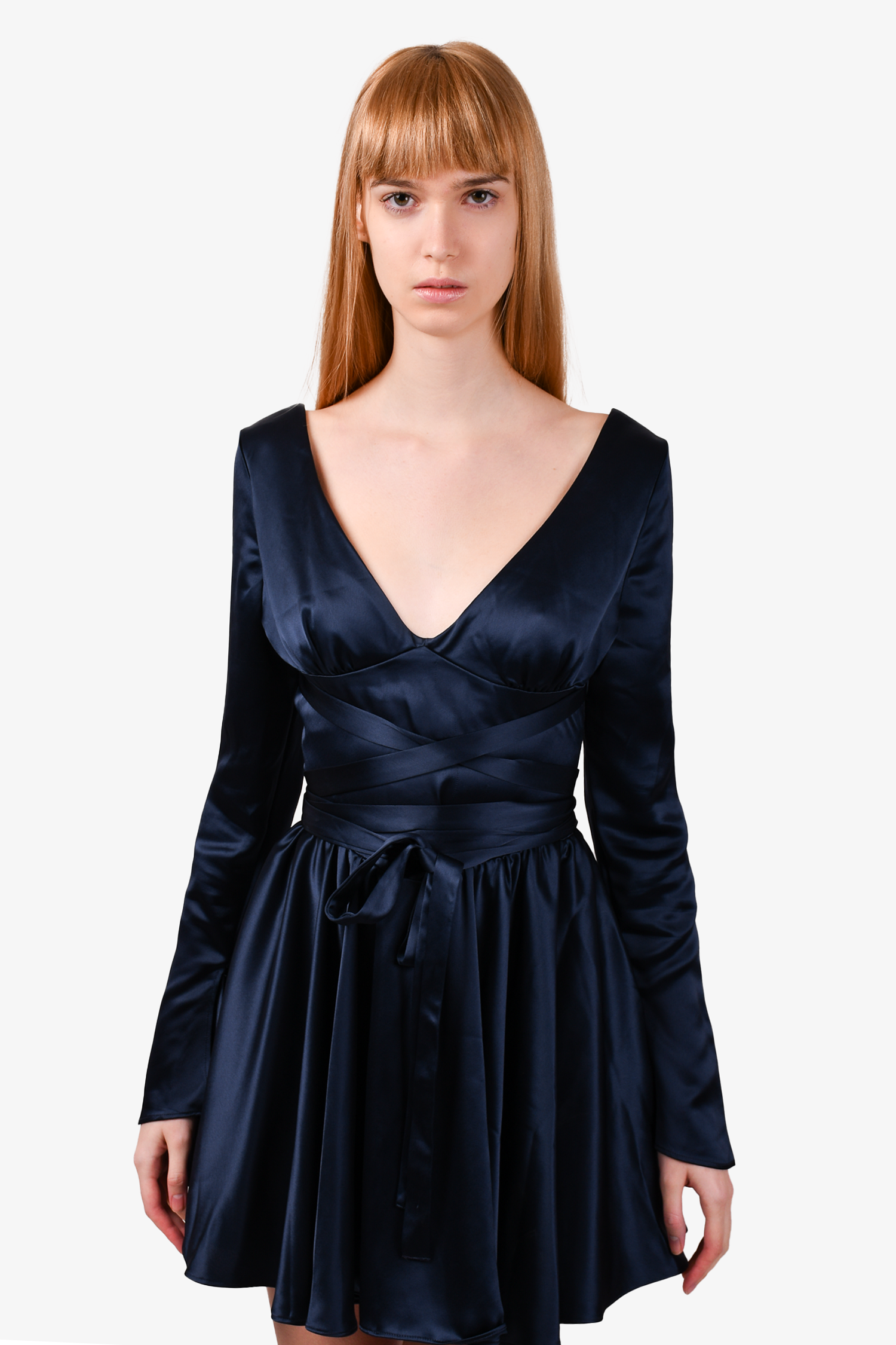 House Of CB Navy 'Dominique' Wrap Mini Dress Size S Mine & Yours House Of CB Navy 'Dominique' Wrap Mini Dress Size S Mine & Yours
