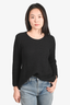 Isabel Marant Black Cotton/Linen Cable Knit Sweater Size 40