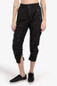 Isabel Marant Black Cotton Pleated Cargo Pants Size 36