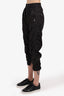 Isabel Marant Black Cotton Pleated Cargo Pants Size 36