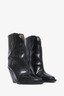 Isabel Marant Black Leather Western Boots Size 38
