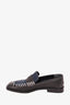 J.W. Anderson Black/Navy Leather And Suede Exposed Stitch Loafers sz 42
