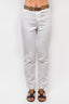 JPG by Jean Paul Gaultier White Pants with Leopard Printed Belt Size XS