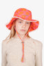 Jacquemus Pink/Orange Floral Print Bucket Hat