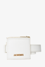 Jacquemus White Leather Belt With Pouch Size S