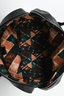 Jean Paul Gaultier Black Leather Contrast Stitch Weekender Bag