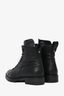 Jimmy Choo Black Leather Combat Boots Size 37.5