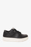 Jimmy Choo Black Leather 'Hawaii' Low Top Sneaker Size 37