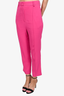 Khaite Hot Pink Pleated Straight Leg Trousers Size 4