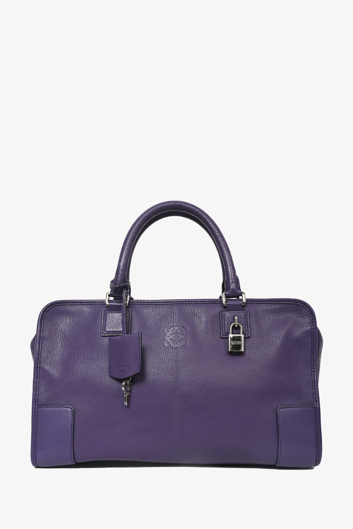 Loewe 2011 Purple Leather 'Amazona' Top Handle Bag – Mine & Yours