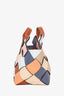 Loewe Multicolour Calfskin Small Woven Basket Surplus Bag