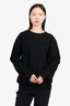 Louis Vuitton Black Damier Knit Logo Embroidered Sweater Size L Mens