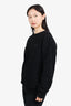 Louis Vuitton Black Damier Knit Logo Embroidered Sweater Size L Mens