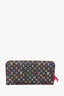 Louis Vuitton Black Monogram Multicolour 'Insolite' Wallet with Pink Interior