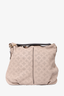 Louis Vuitton Grey Mahina Leather Selene MM Hobo Bag