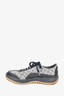 Louis Vuitton Grey Monogram Canvas/Leather Low Top Sneakers Size 42